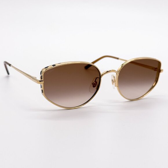 NEW CARTIER CT0300S 002 WOMEN GOLD CAT EYE SUNGLASSES - Picture 5 of 13